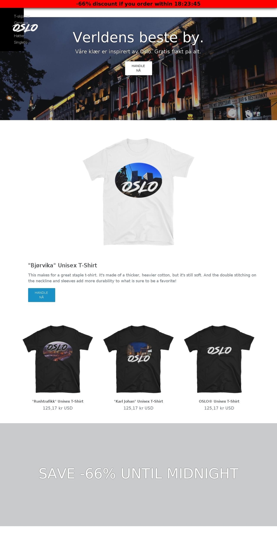 oslostore.com shopify website screenshot