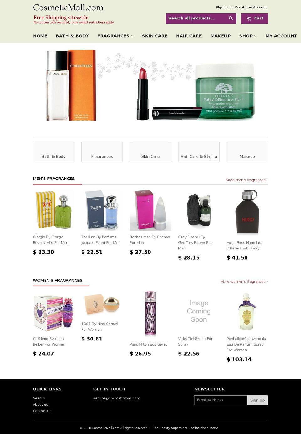 osmeticmall.com — Shopify storefront screenshot