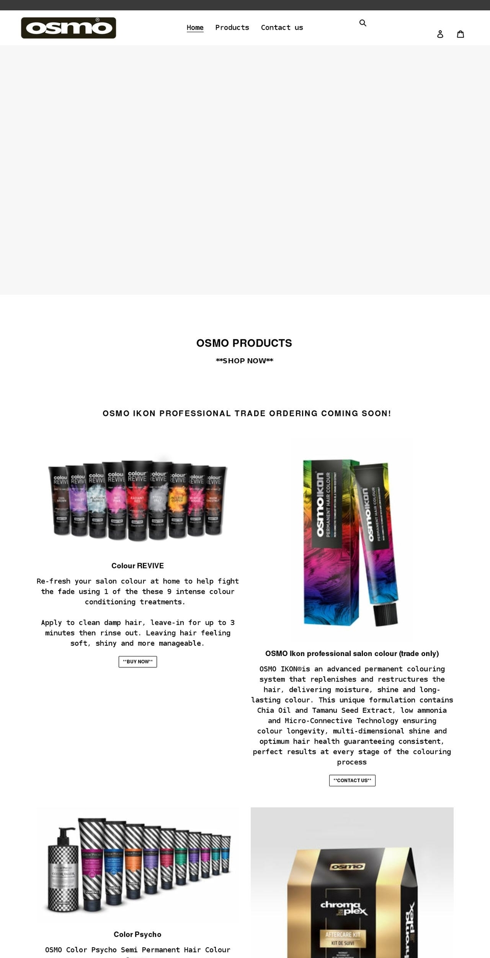 osmoikon.com.au shopify website screenshot