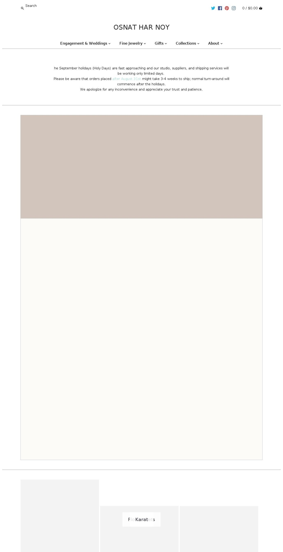 osnatharnoy.com shopify website screenshot