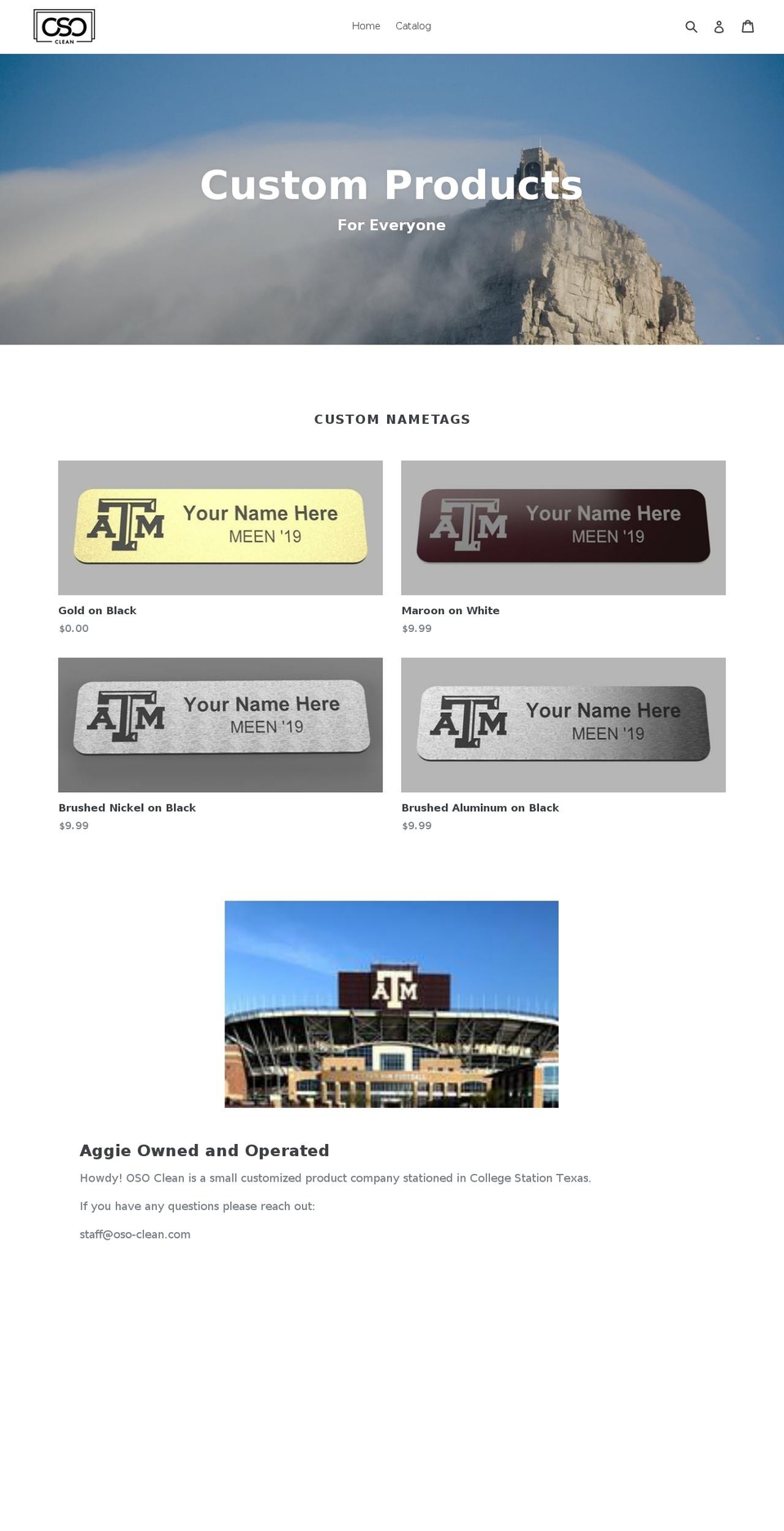 oso-clean.com — Shopify storefront screenshot