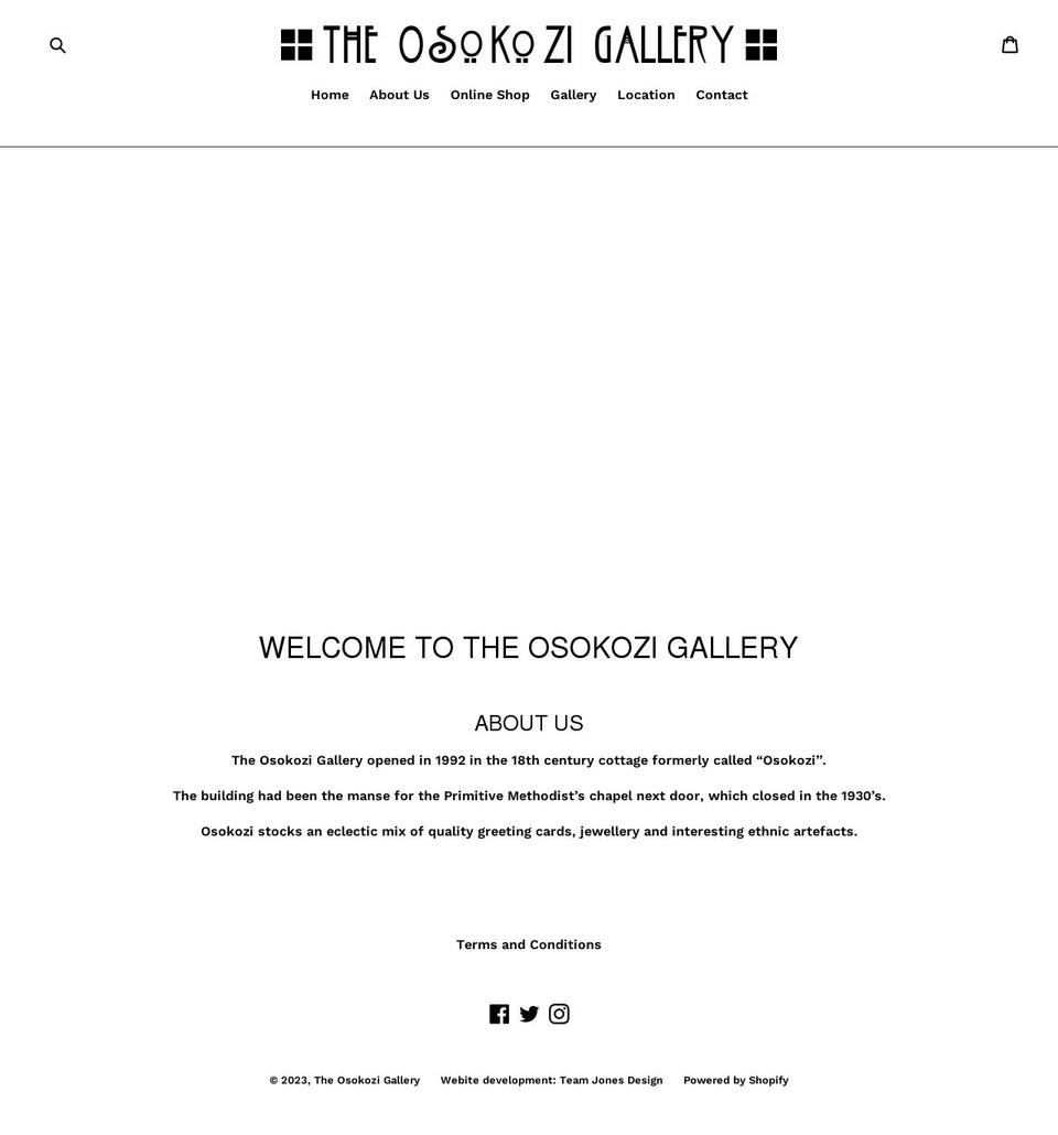 osokozi.co.uk shopify website screenshot