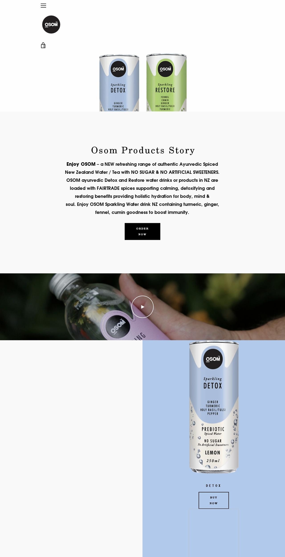 osom.co.nz shopify website screenshot