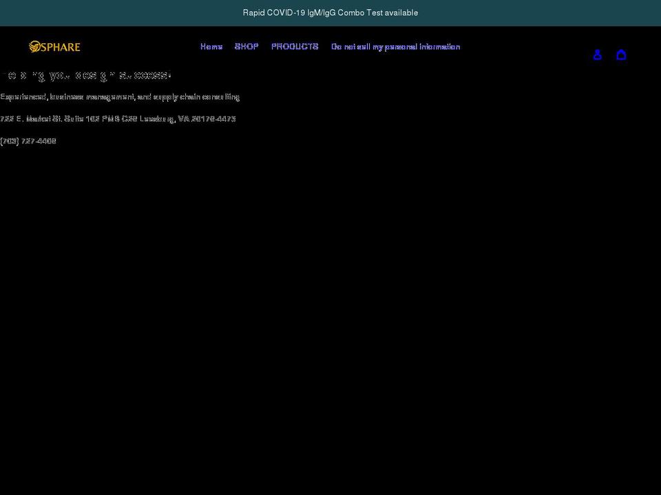 osphare.com shopify website screenshot