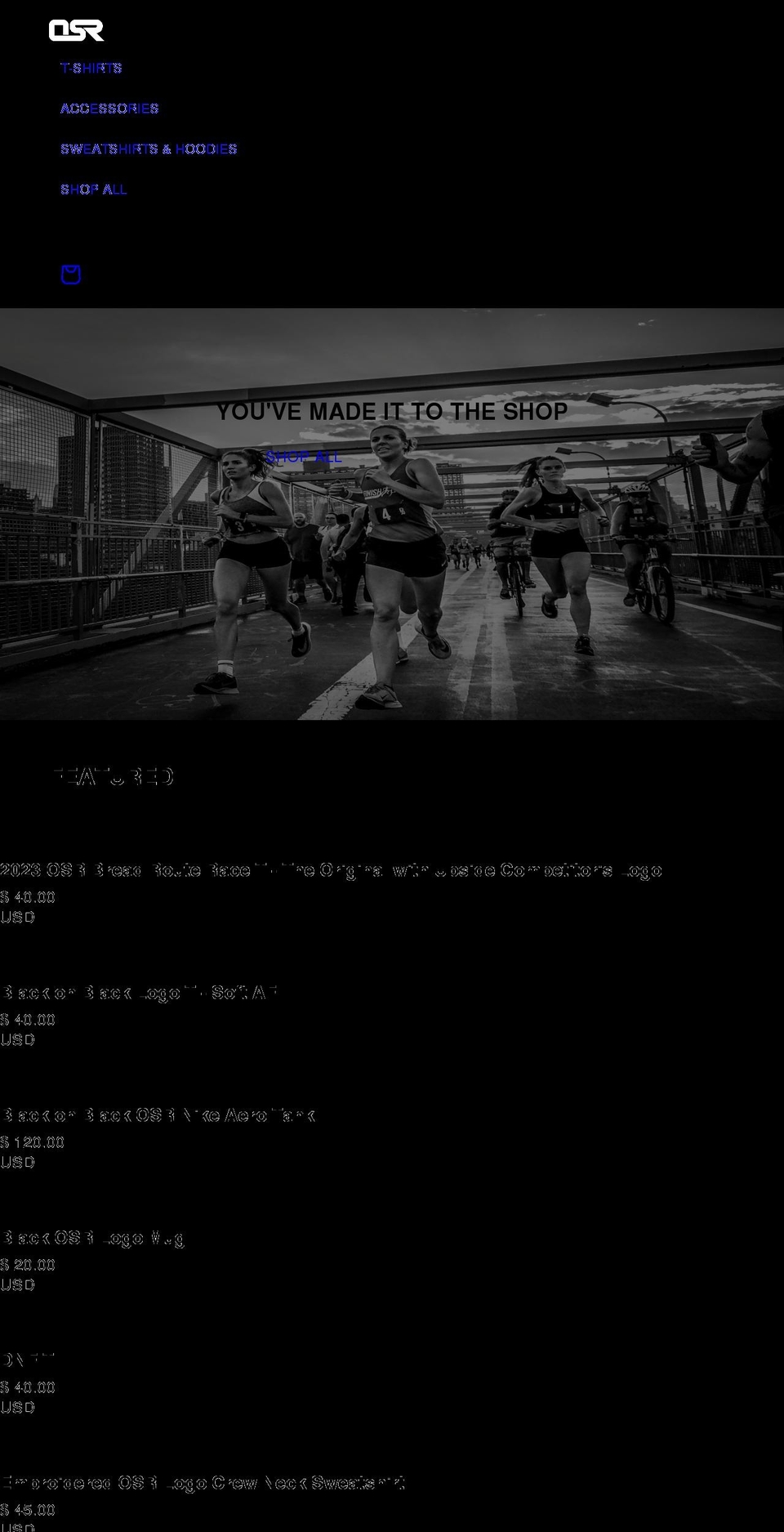 osr-nyc.myshopify.com shopify website screenshot