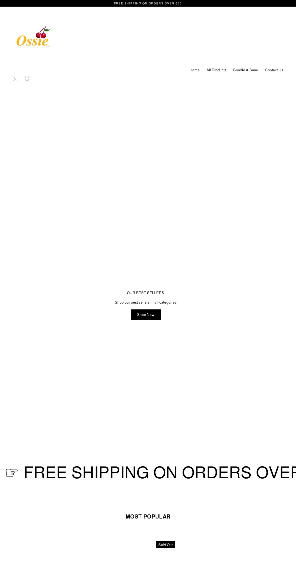 ossie-co.com shopify website screenshot