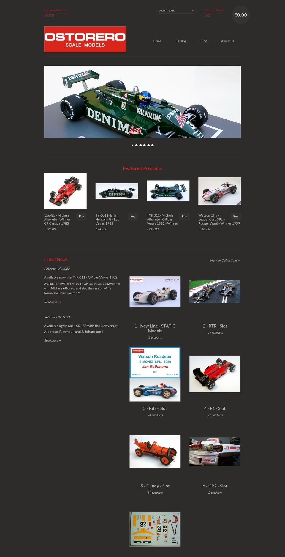 ostorero.com shopify website screenshot