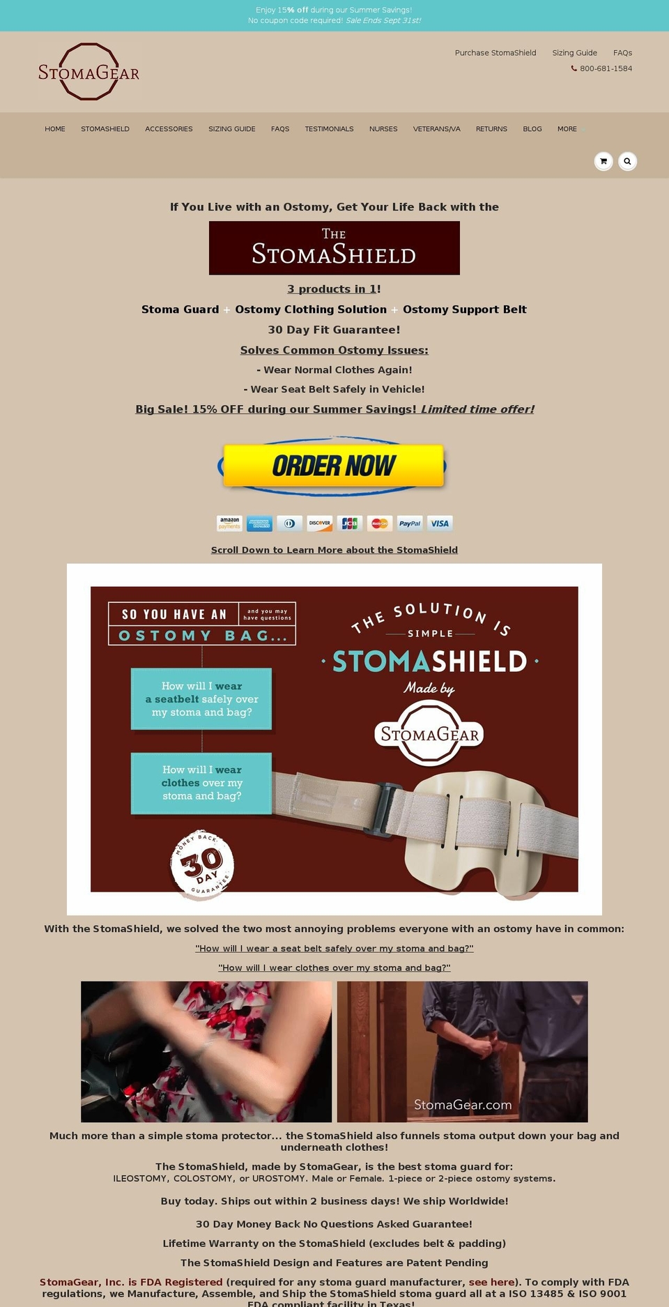 ostoshield.com — Shopify storefront screenshot