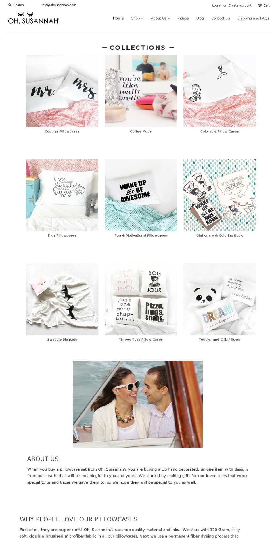 osusannah.com — Shopify storefront screenshot