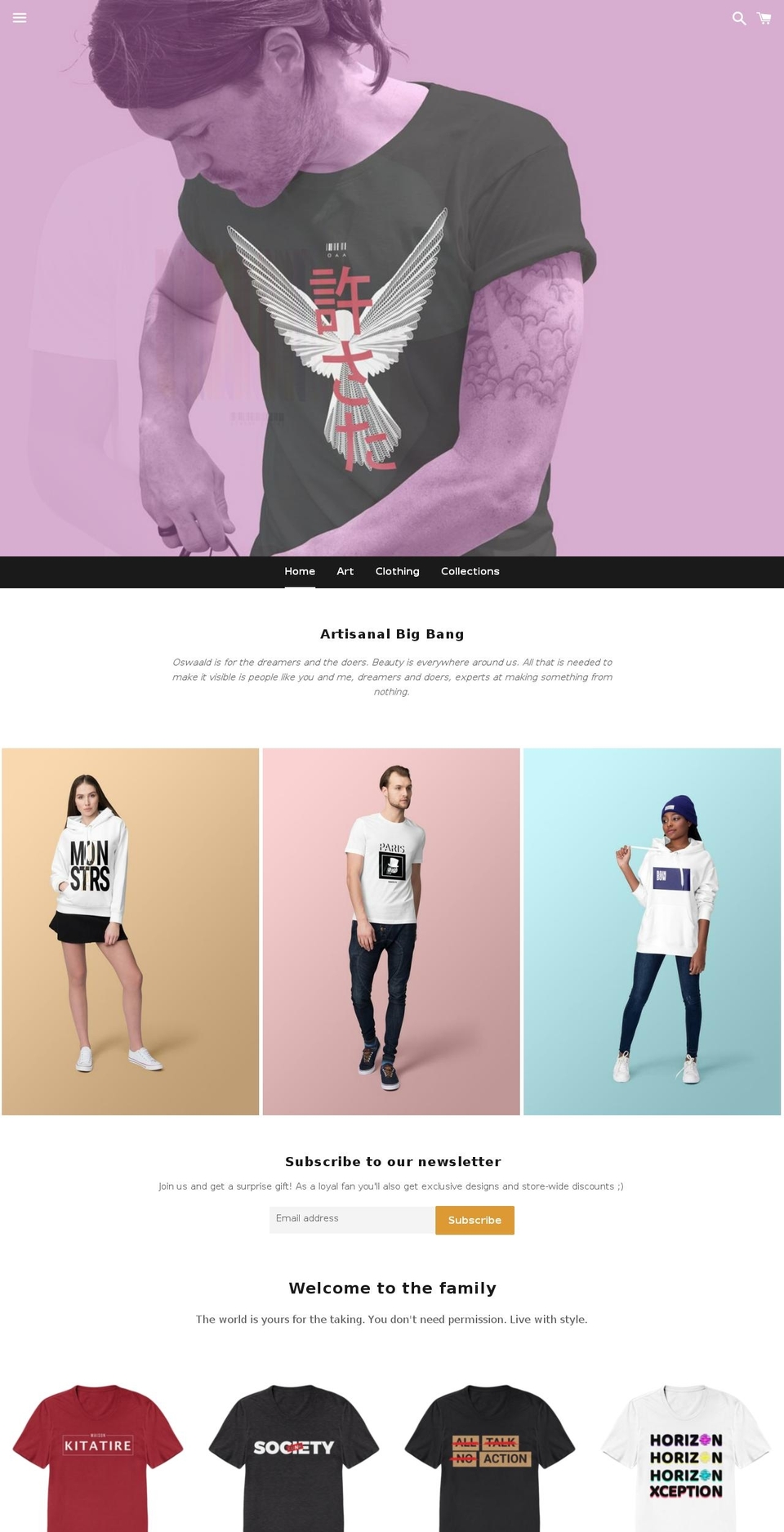 oswaald.com — Shopify storefront screenshot