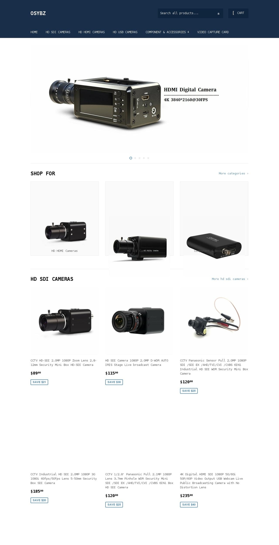 osybz.com shopify website screenshot