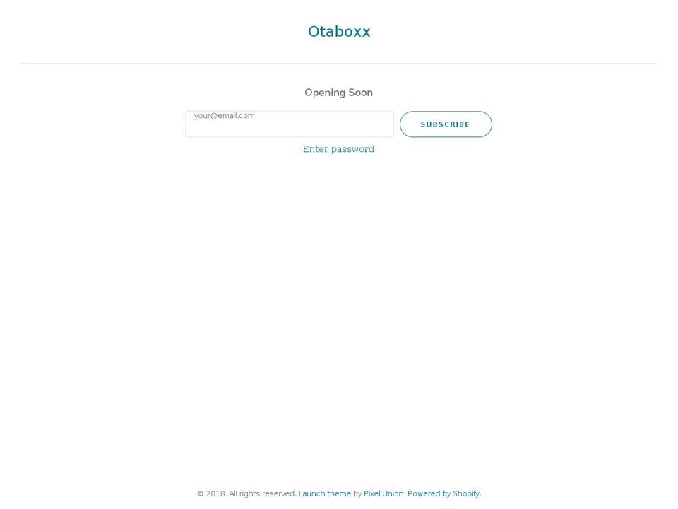otaboxx.com — Shopify storefront screenshot