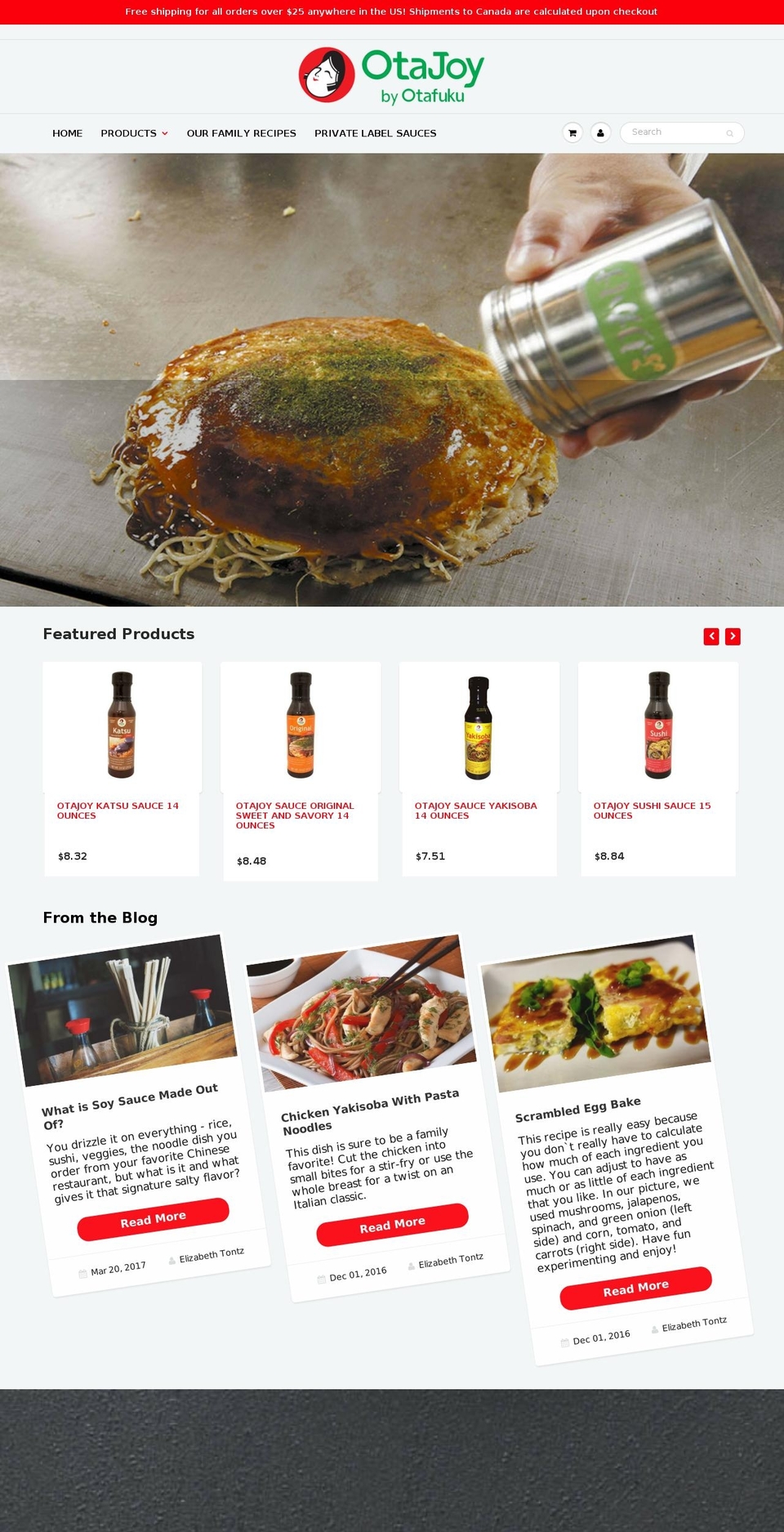 otafukufoods.com shopify website screenshot