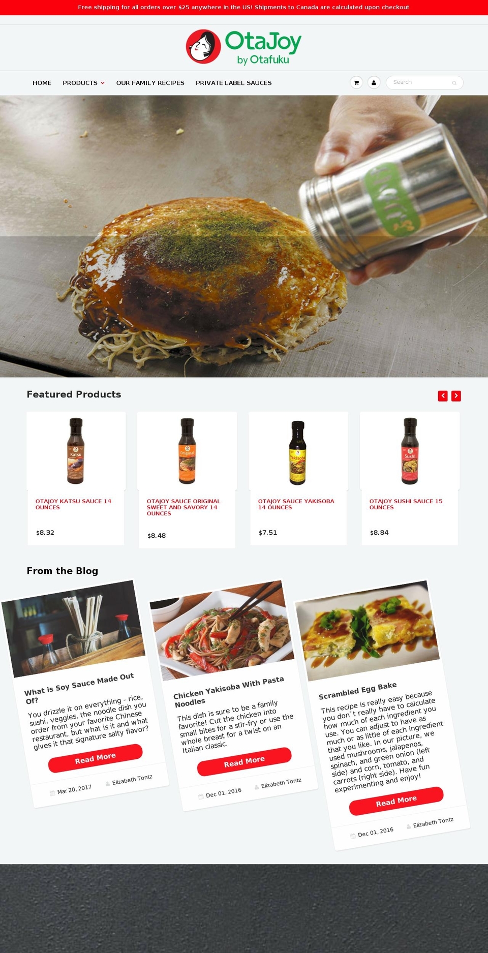 otafukufoods.net shopify website screenshot