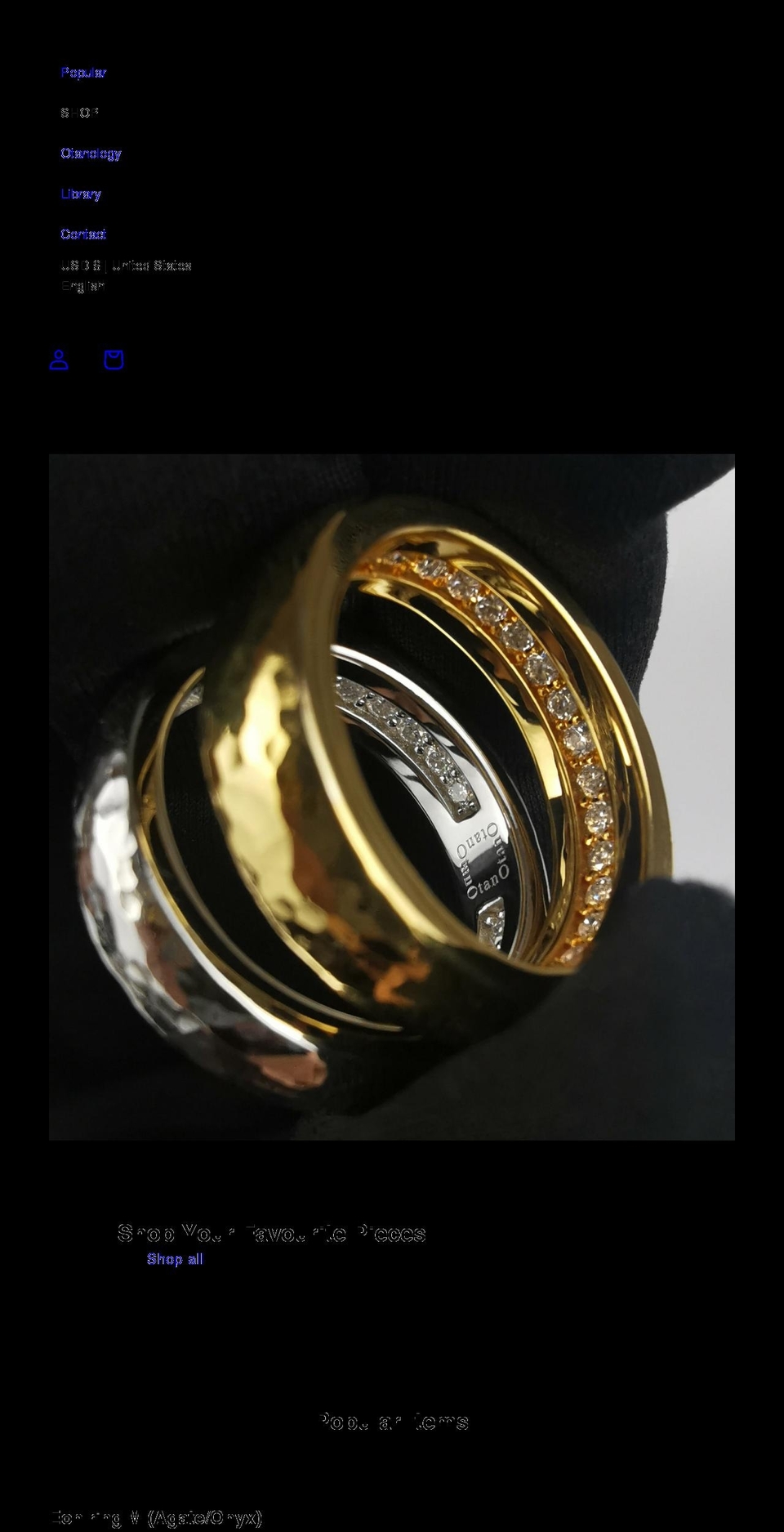 otano-official.com shopify website screenshot