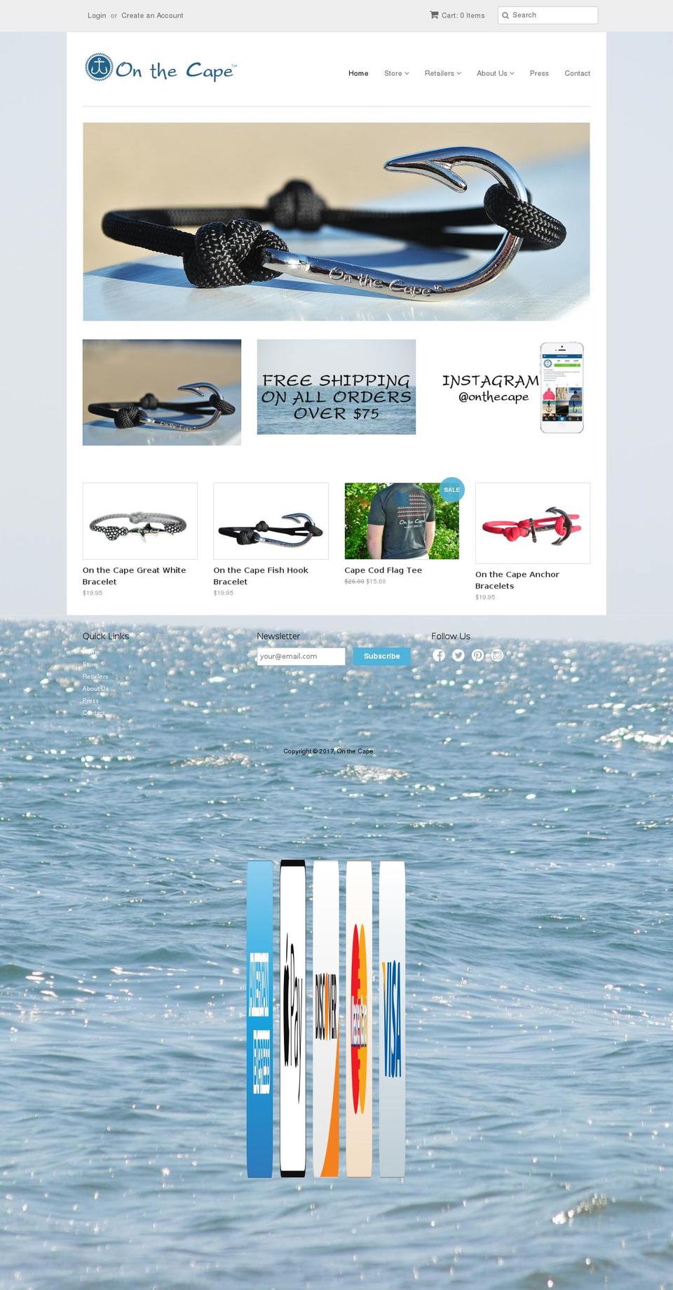 otcape.com shopify website screenshot