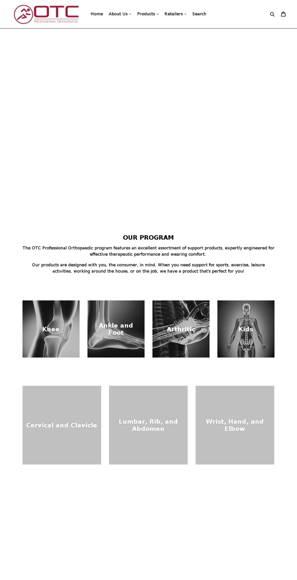 otcbrace.com shopify website screenshot