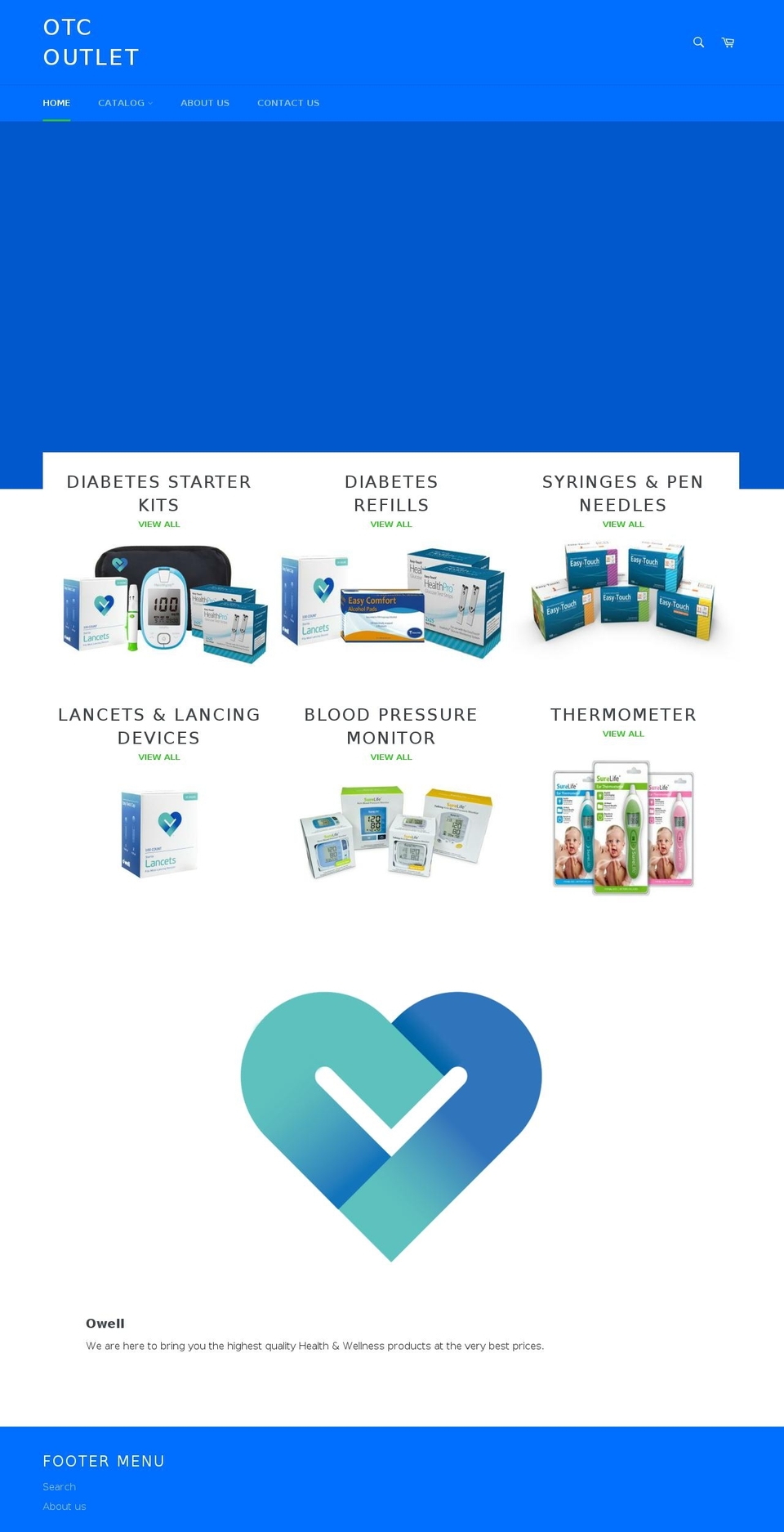 otcoutlet.com shopify website screenshot