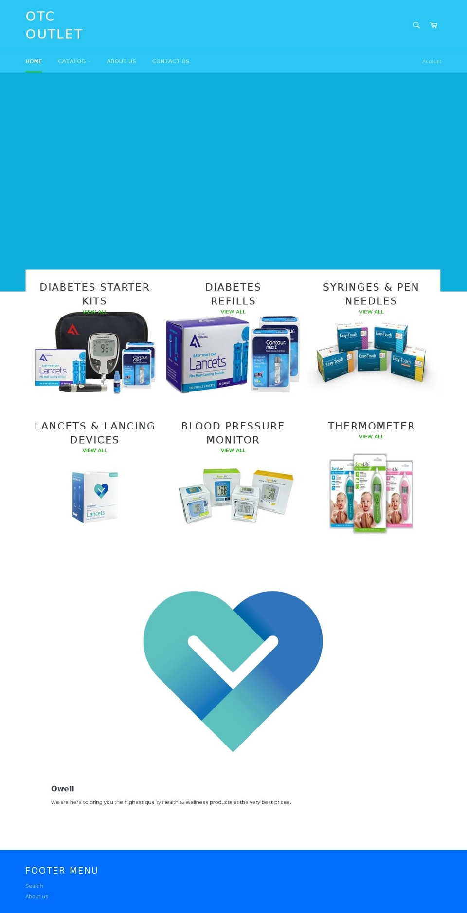 otcoutletshop.com — Shopify storefront screenshot