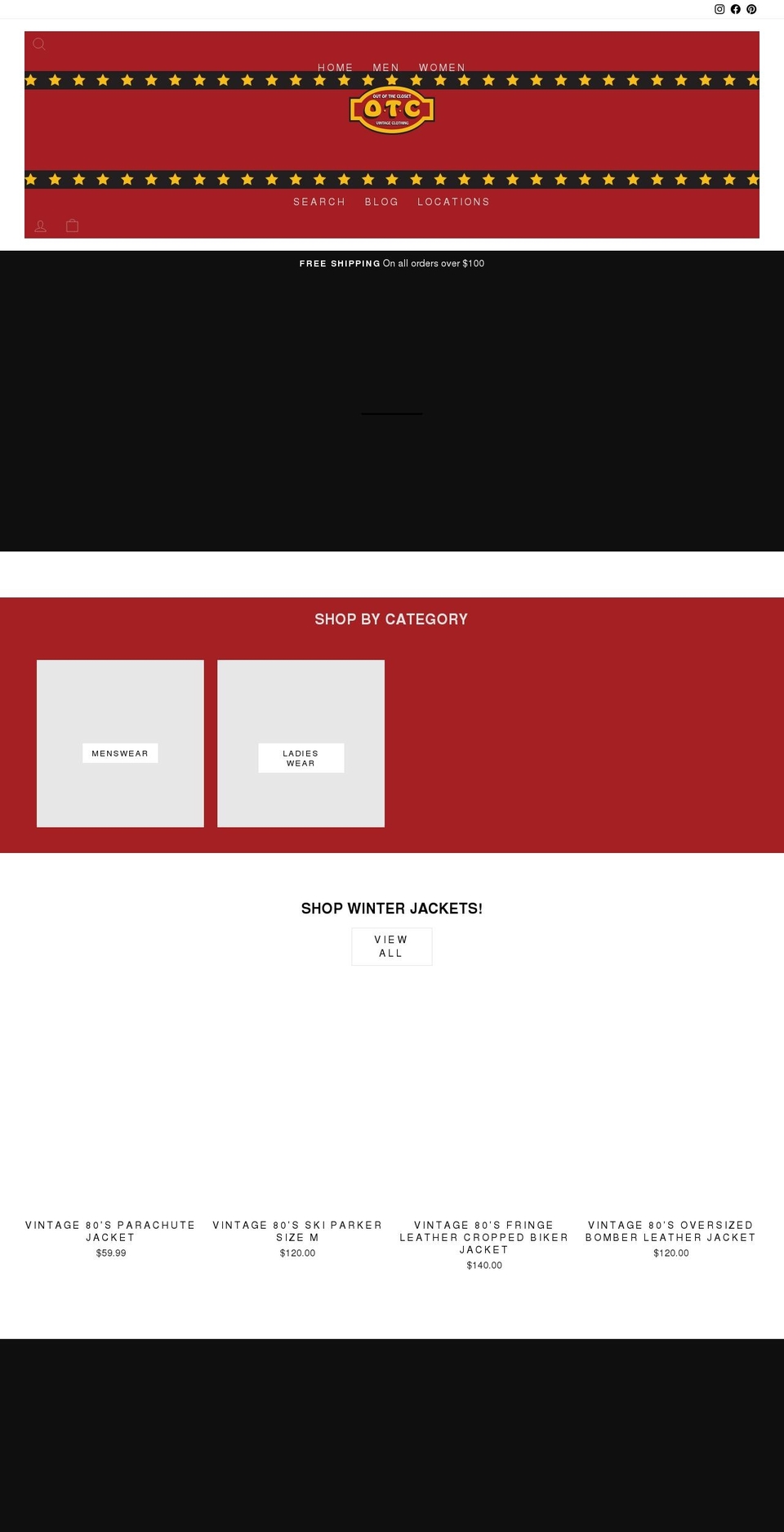 otcvintage.com.au shopify website screenshot