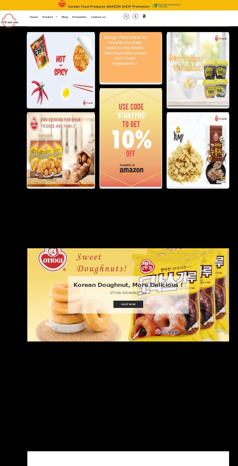 otgnewyork.com shopify website screenshot