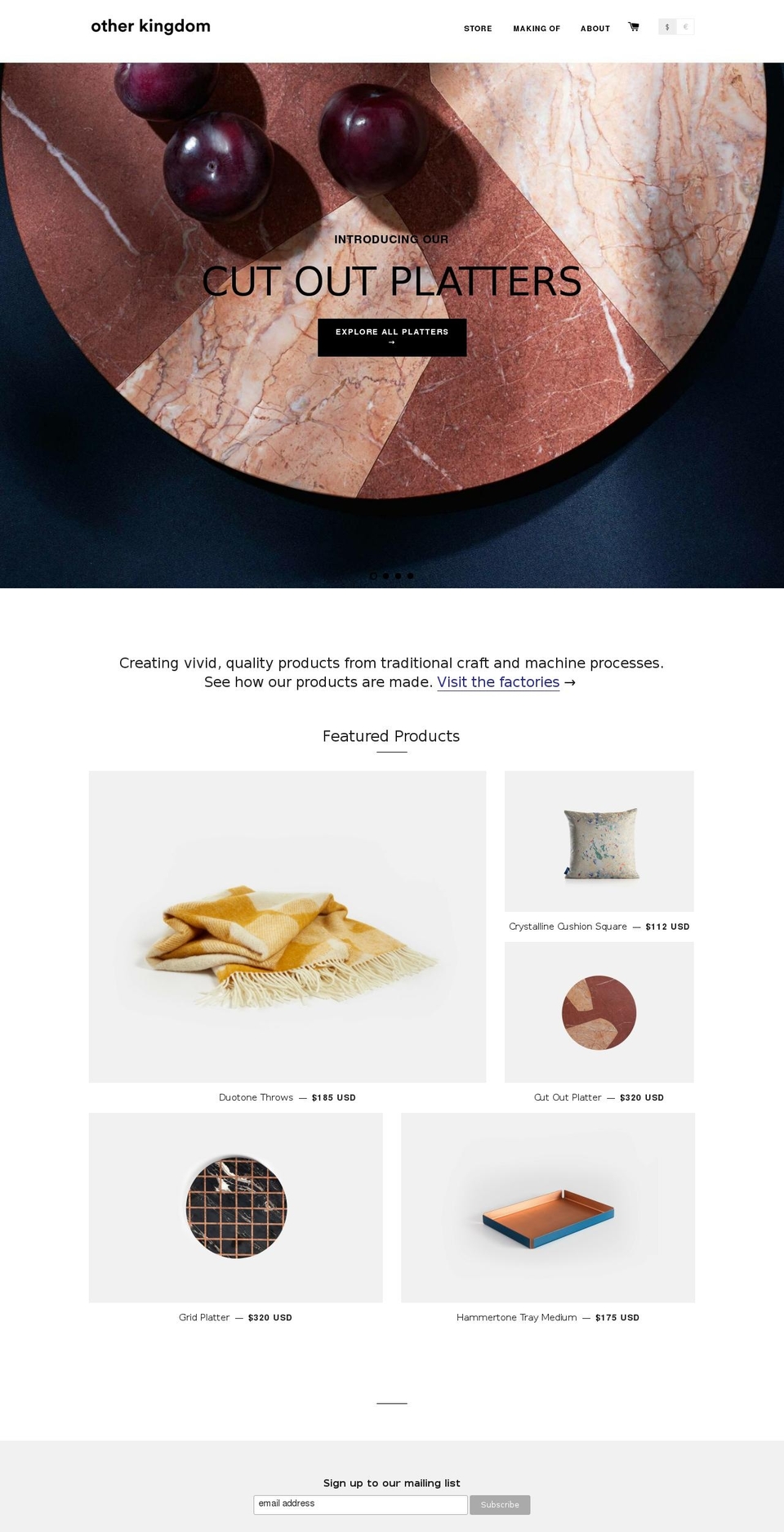 otherkingdomdesign.com shopify website screenshot