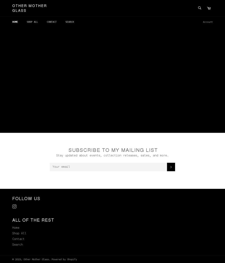 othermotherglass.com shopify website screenshot