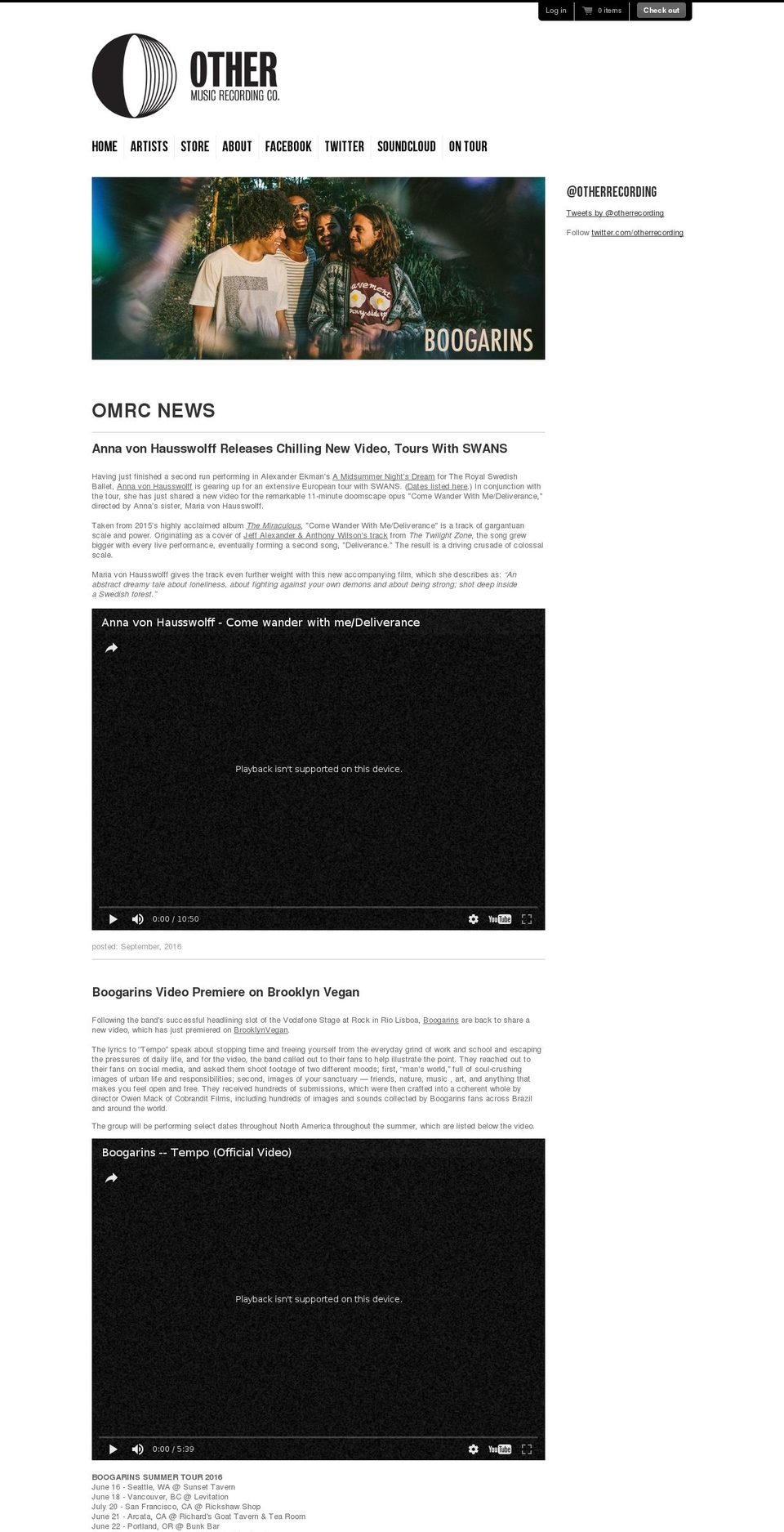 omrc20140904 Shopify theme site example otherrecording.com