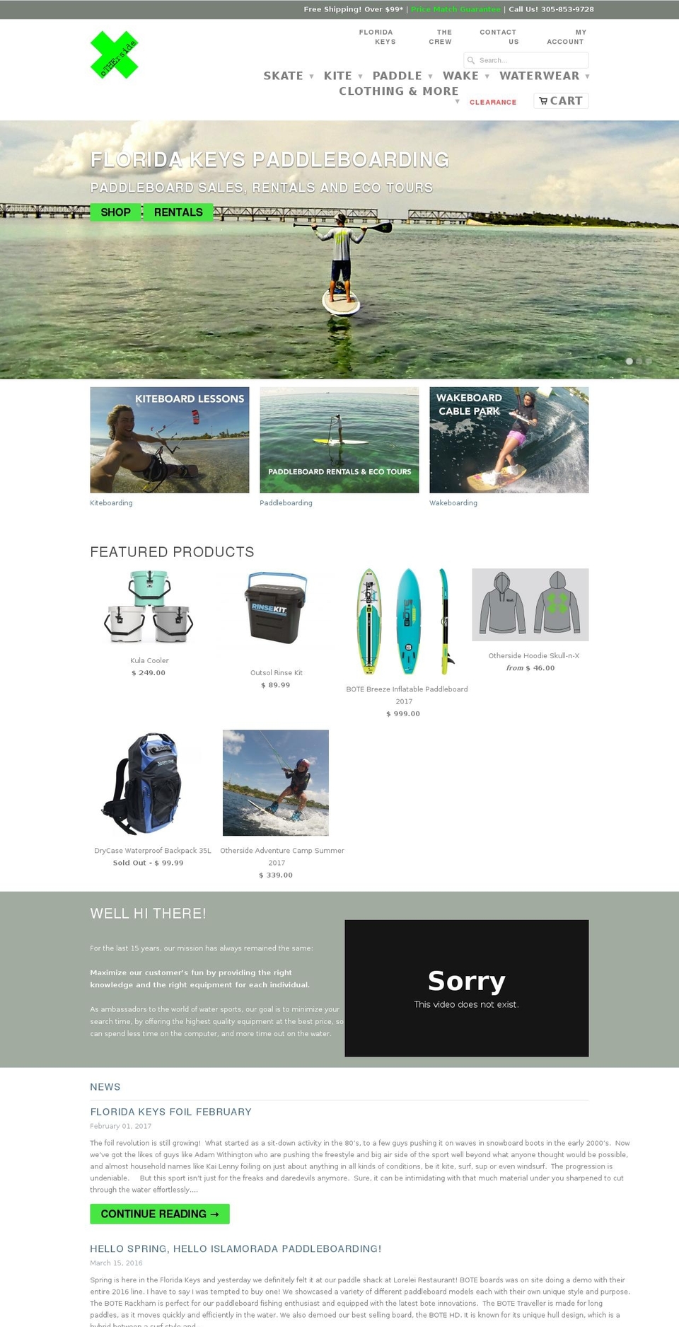 othersideboardsports.com shopify website screenshot