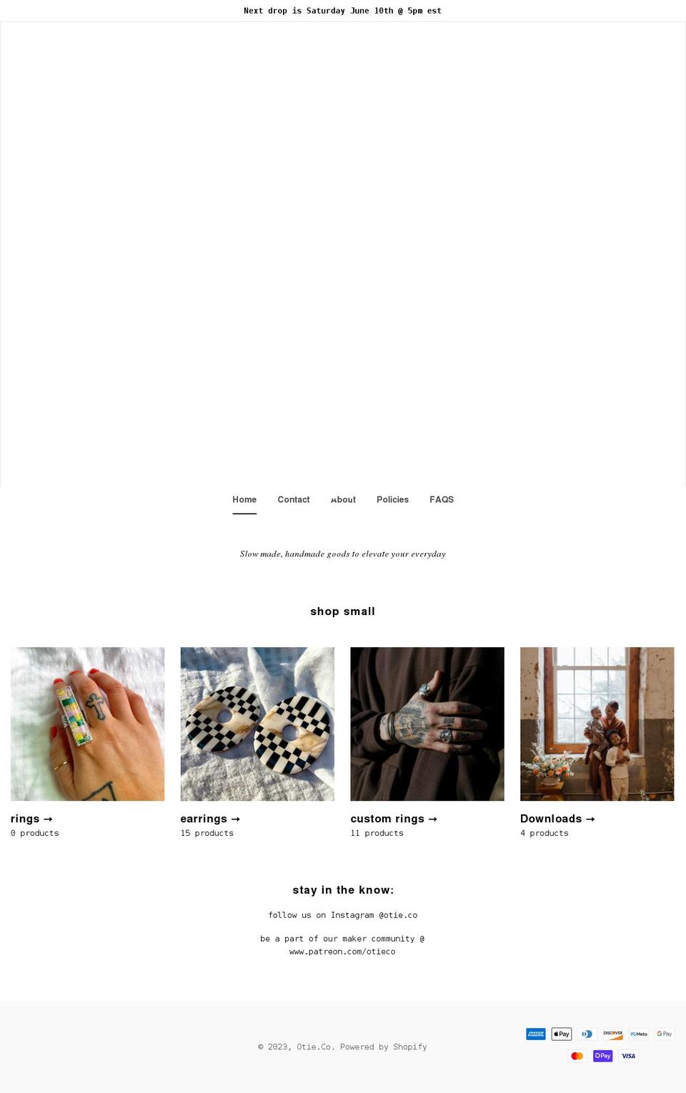 otieco.com shopify website screenshot