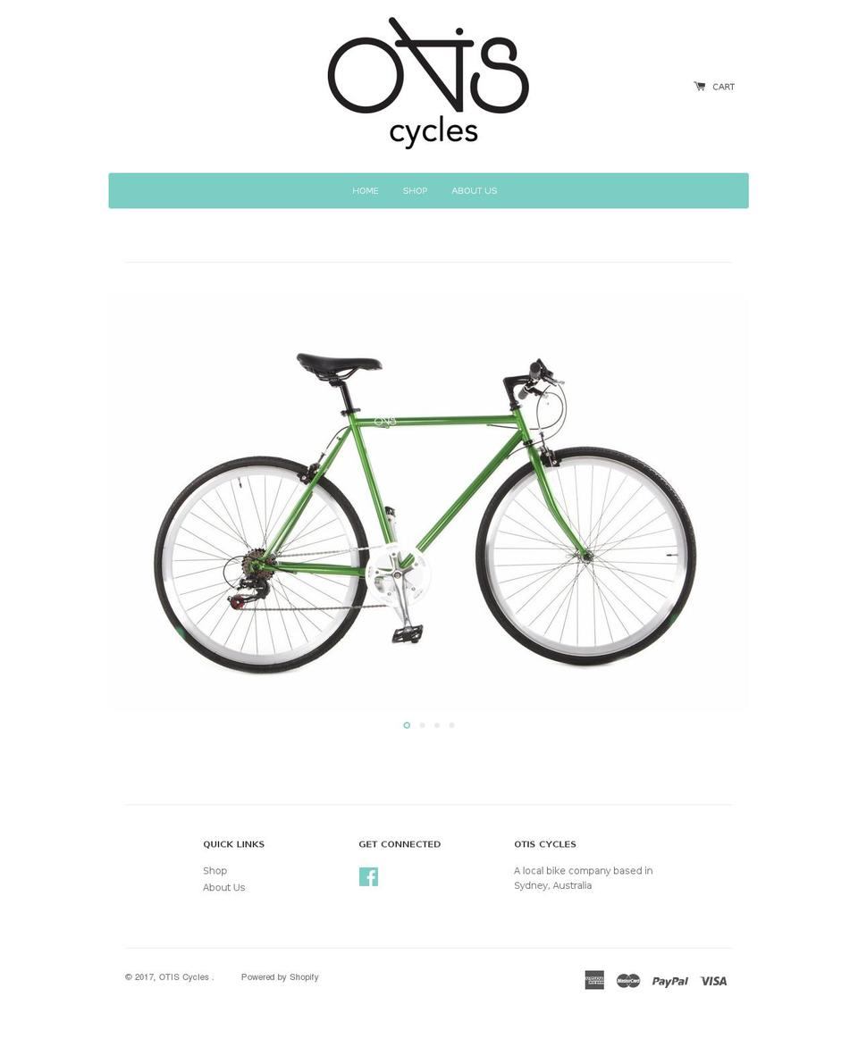 otisbicycles.com shopify website screenshot