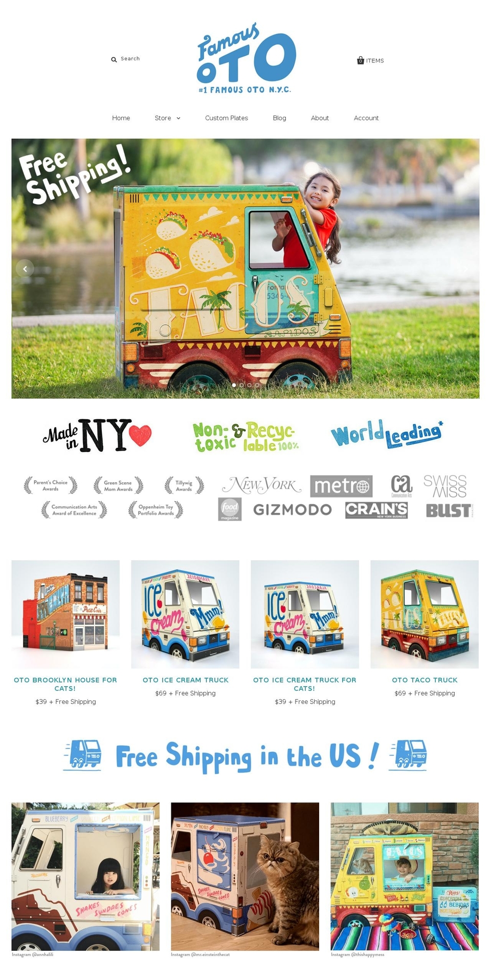 oto-toys.com shopify website screenshot