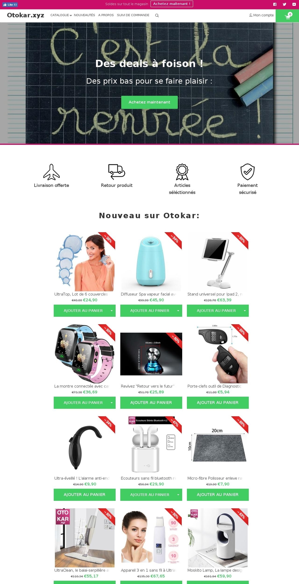 otokar.xyz shopify website screenshot