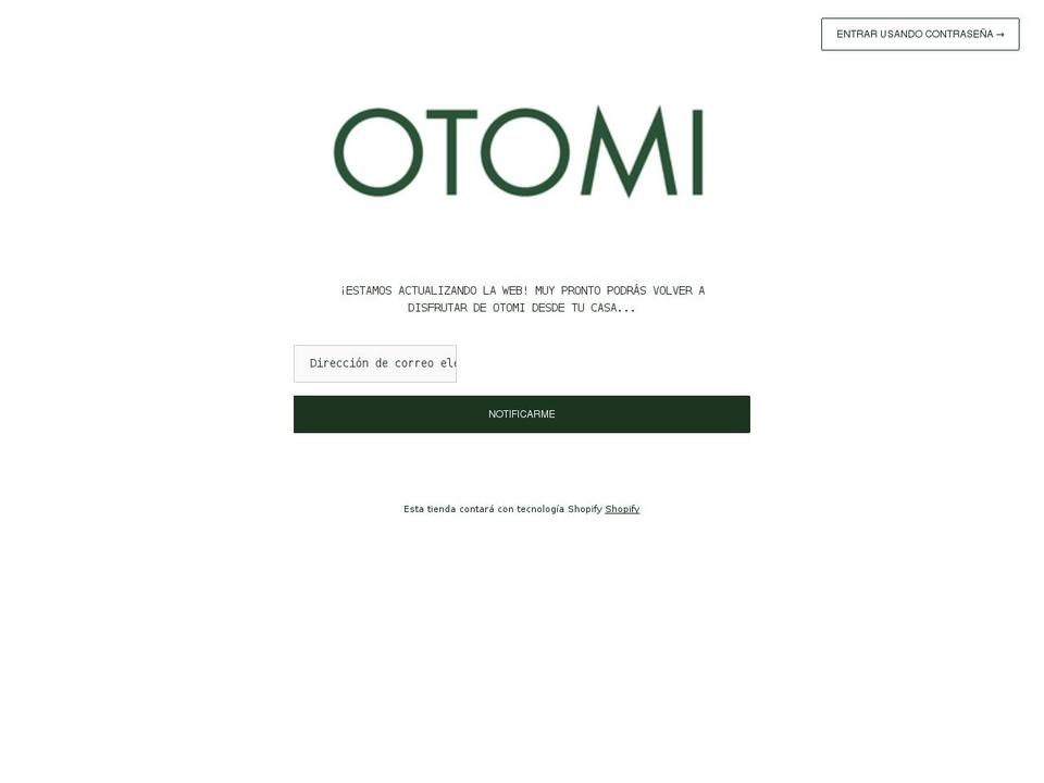 otomi.es shopify website screenshot