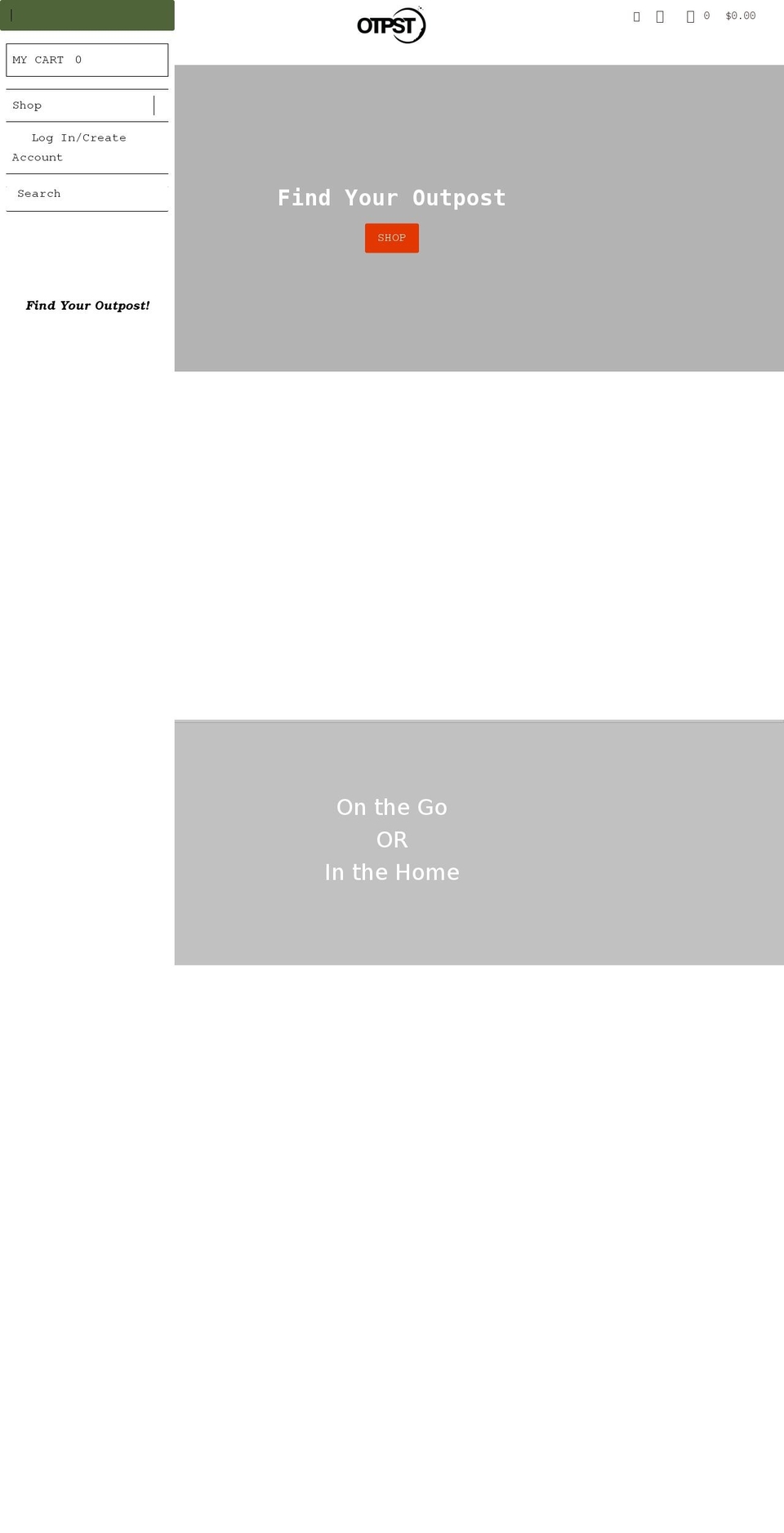 otpst.com shopify website screenshot
