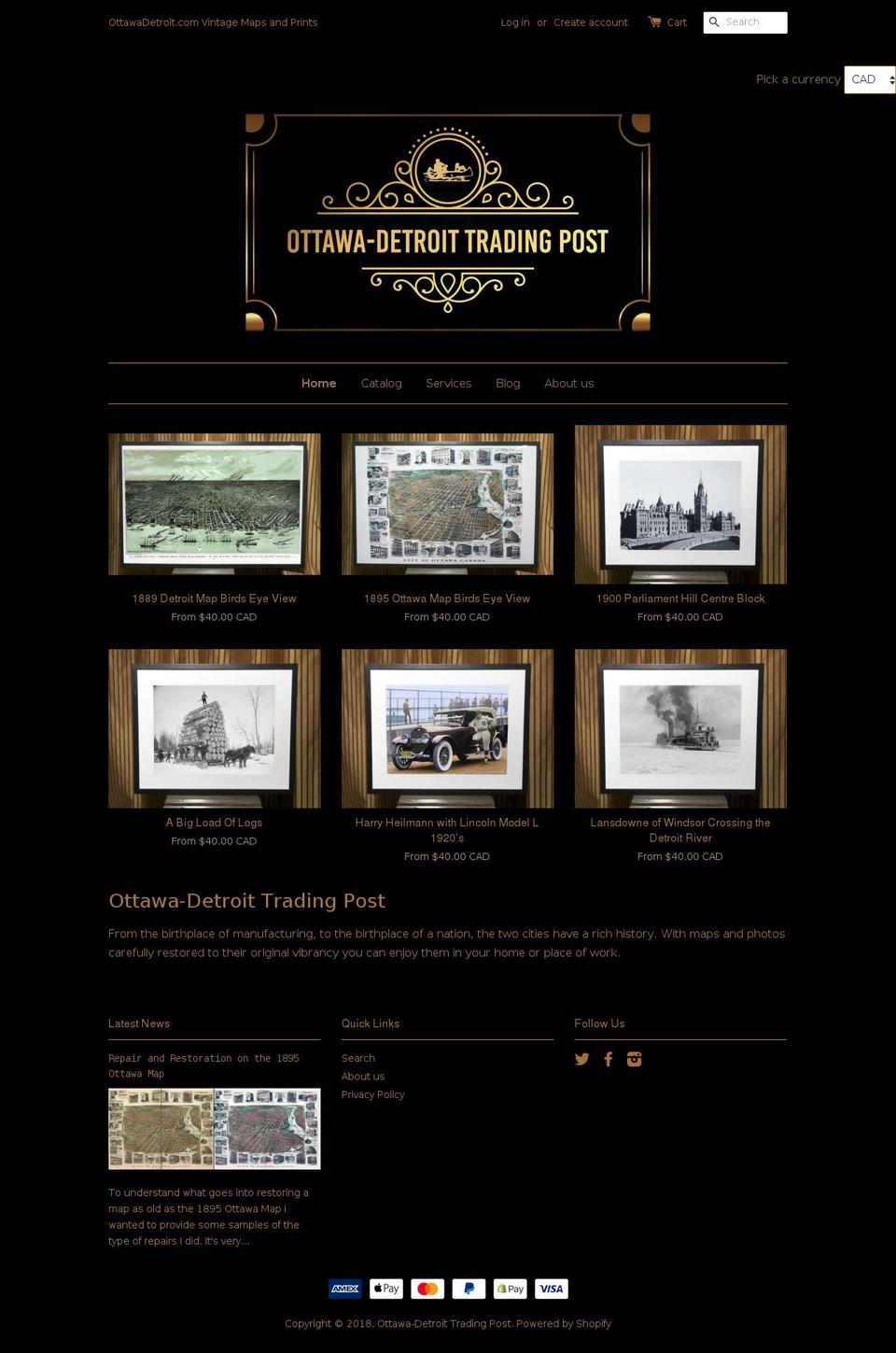 ottawadetroit.com — Shopify storefront screenshot