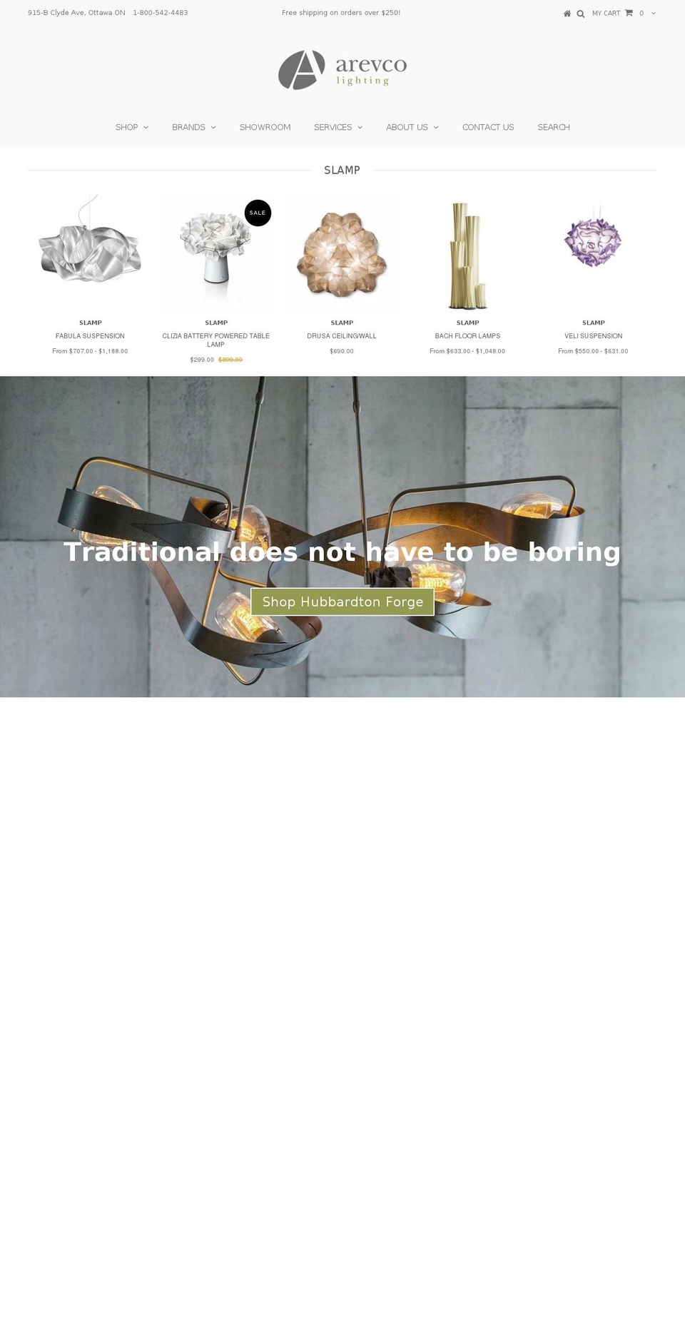 [E] Testament - LIVE Shopify theme site example ottawalighting.ca