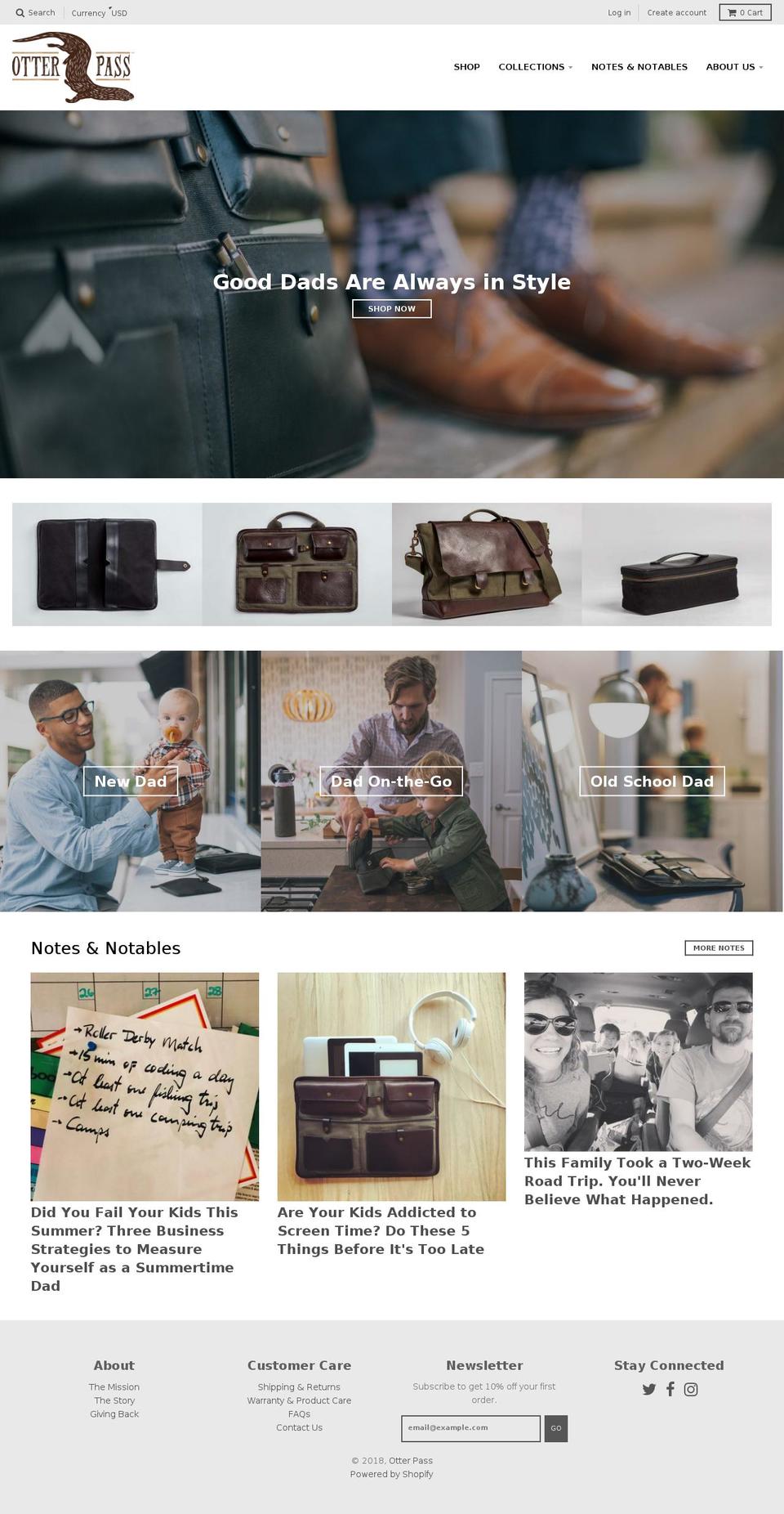 otter-pass.com shopify website screenshot