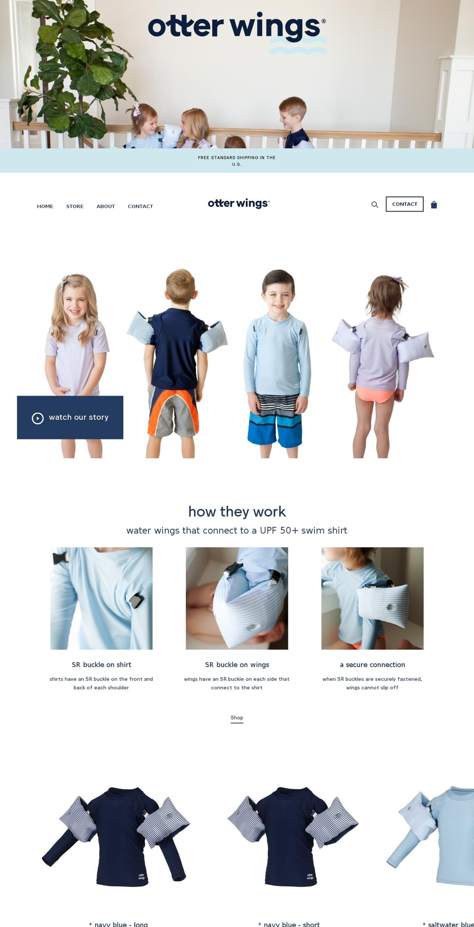 otter-wings.com — Shopify storefront screenshot
