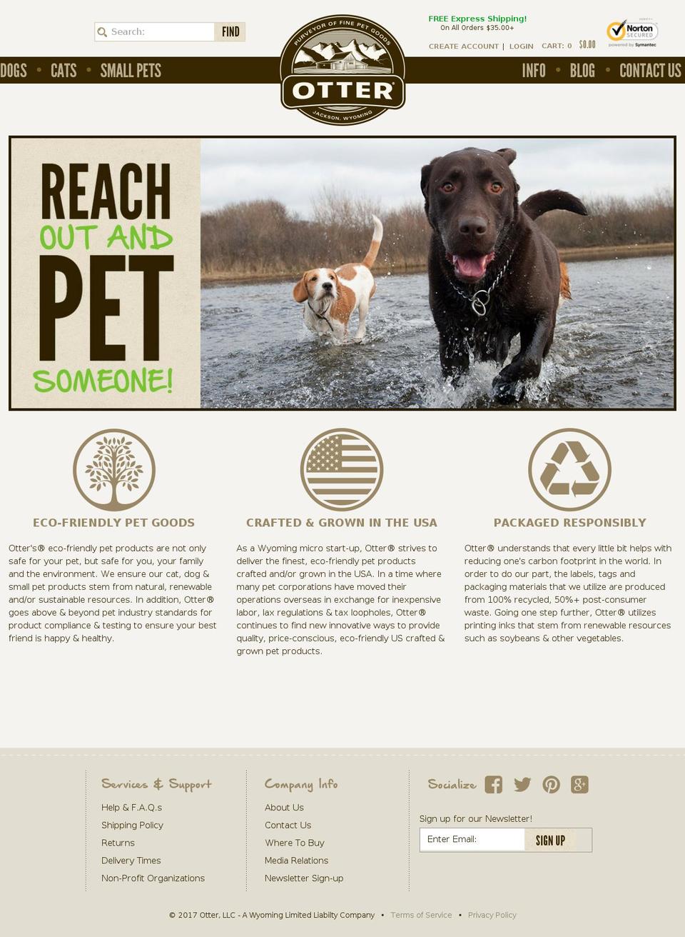 Otter-Theme Shopify theme site example ottercompany.com