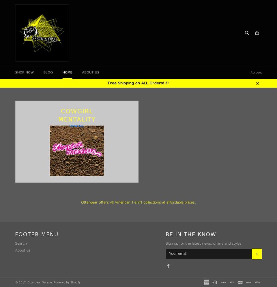 ottergearup.com shopify website screenshot