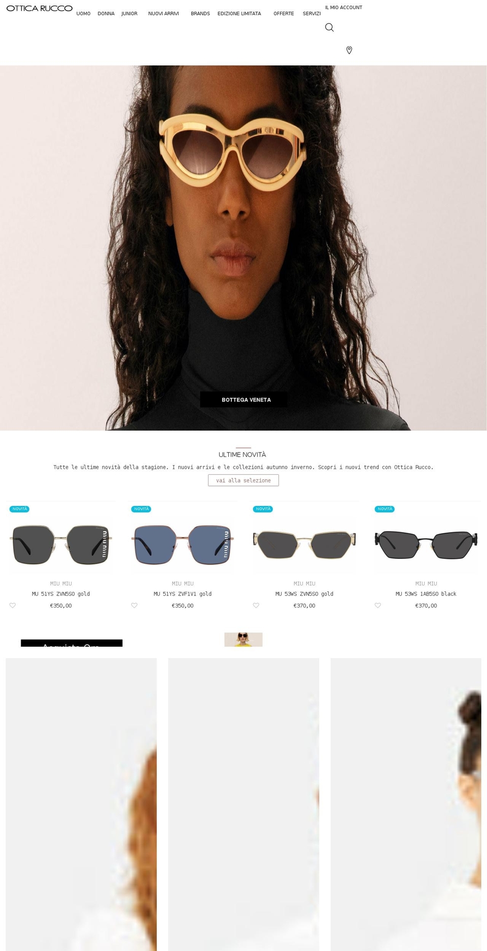 otticarucco.com shopify website screenshot