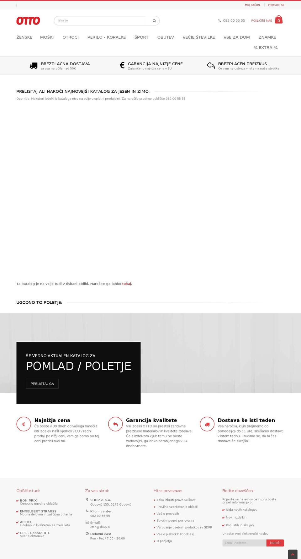 porto-theme Shopify theme site example otto.si