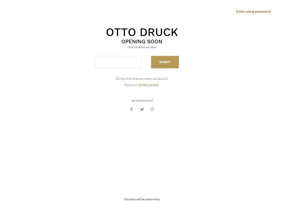 ottodruck.com shopify website screenshot