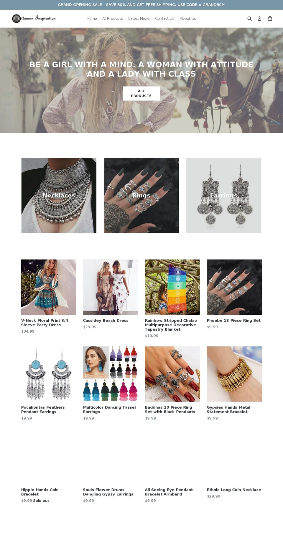 ottomaninspiration.com — Shopify storefront screenshot