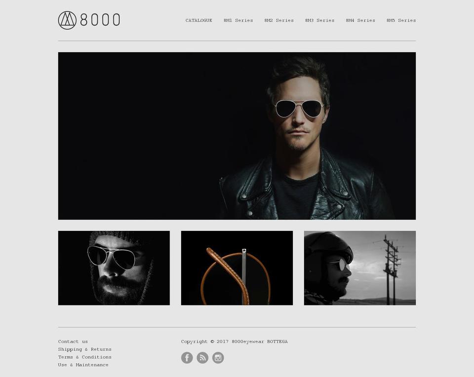 ottomilaeyewear.com shopify website screenshot