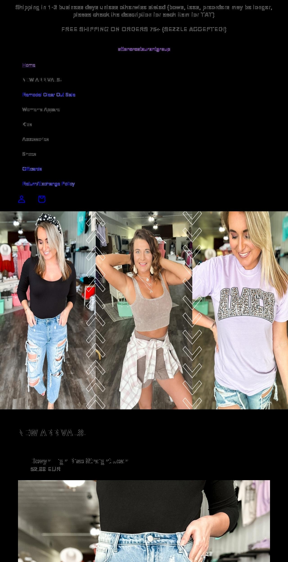 ottonerestaurantgroup.com shopify website screenshot