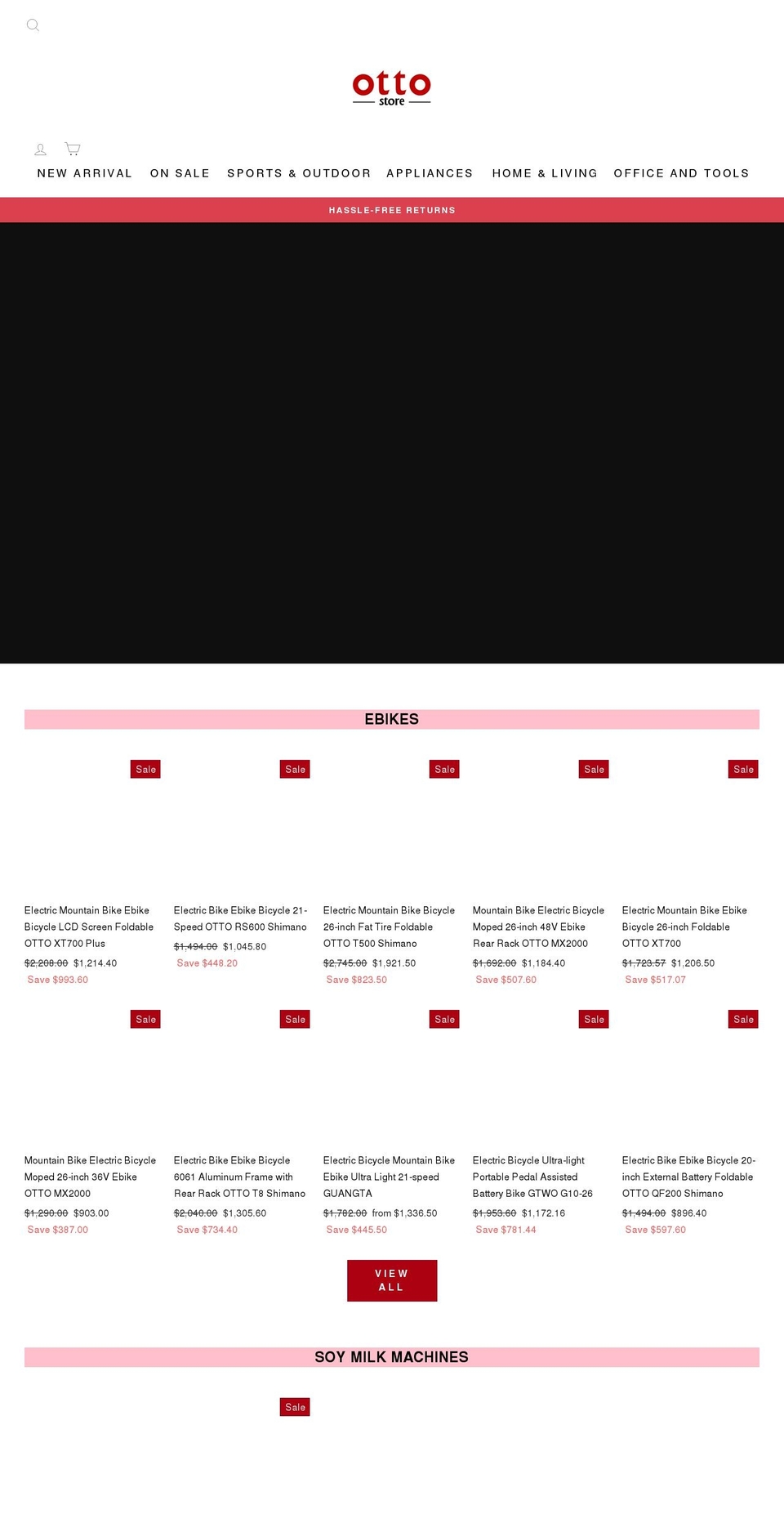 ottostore.com.au shopify website screenshot