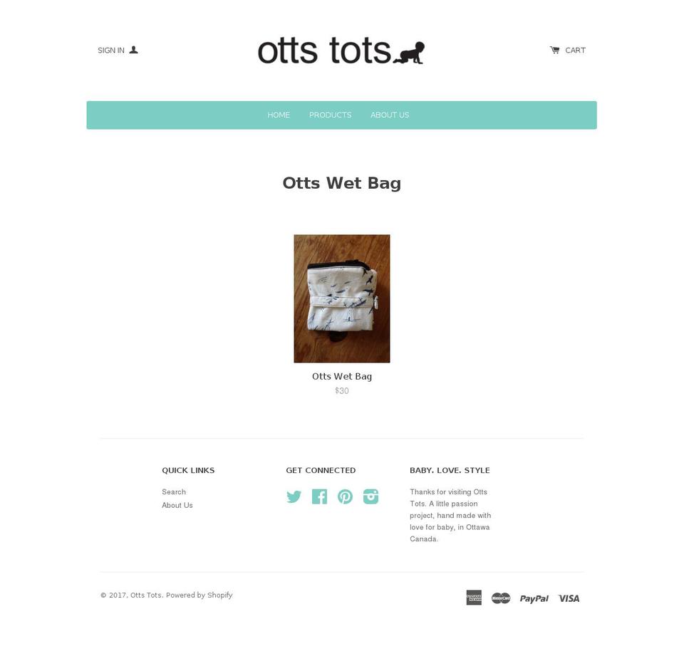 ottstots.com shopify website screenshot