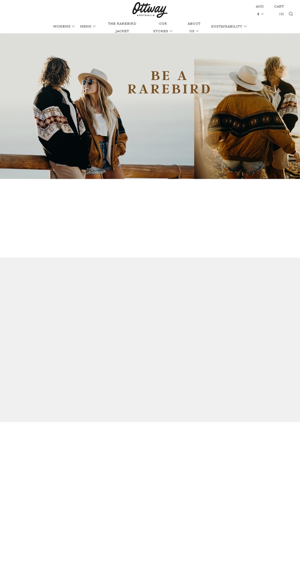ottwaythelabel.com — Shopify storefront screenshot